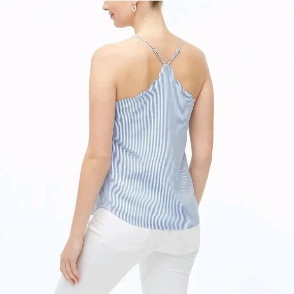 J. Crew Blue Striped Camisole Top
